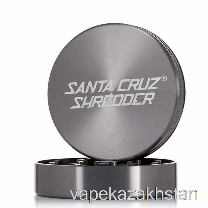 Vape Disposable Santa Cruz Shredder 2.75inch Large 2-Piece Grinder Grey (70mm)